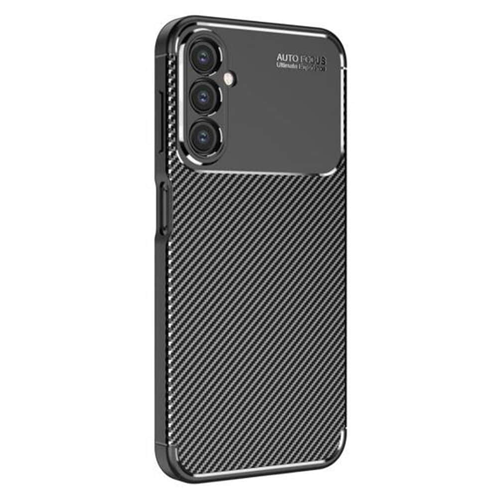 Techsuit – CarbonFiber pouzdro pro Samsung Galaxy A15 4G / A15 5G – černé