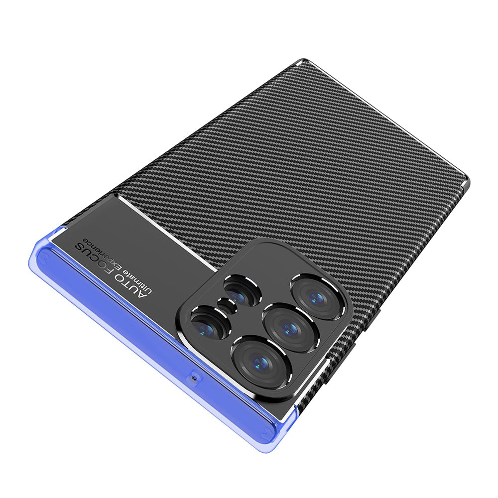 Techsuit – CarbonFiber pouzdro pro Samsung Galaxy S23 Ultra – černé