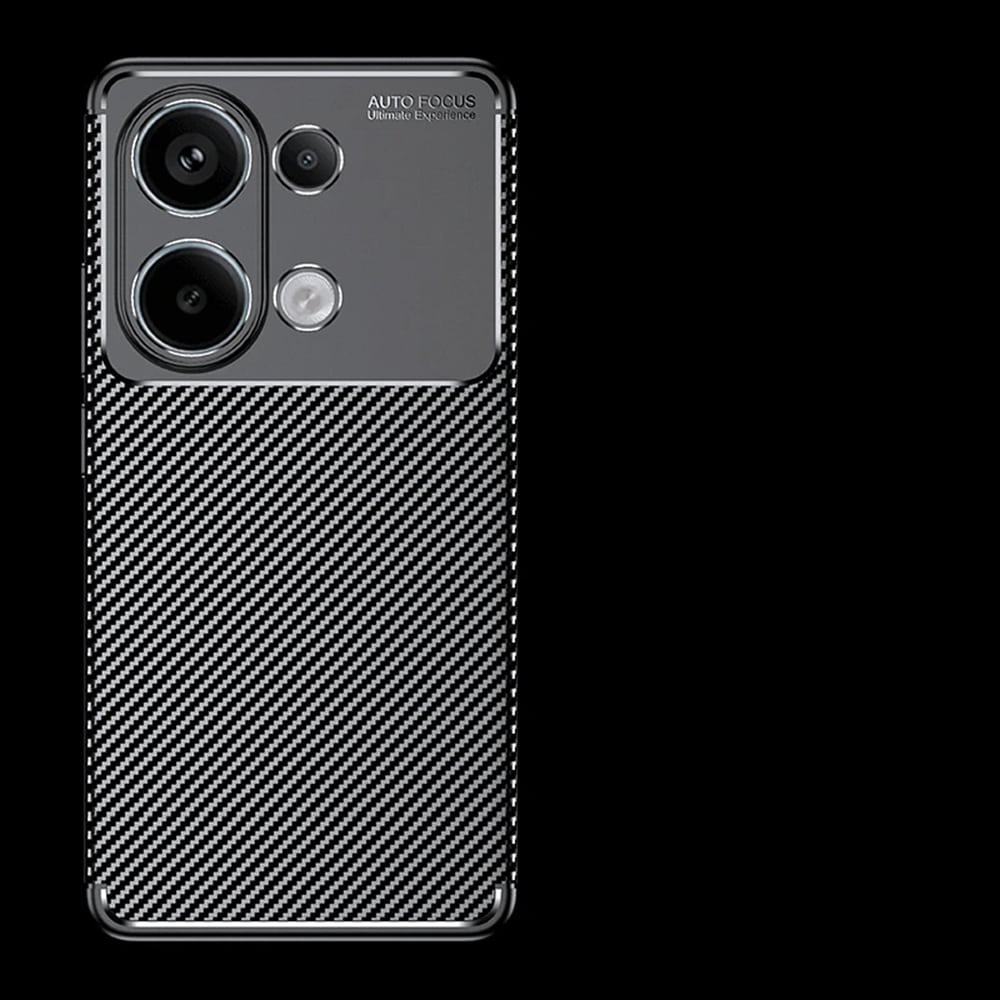 Techsuit – CarbonFiber pouzdro pro Xiaomi Redmi Note 13 4G – černé