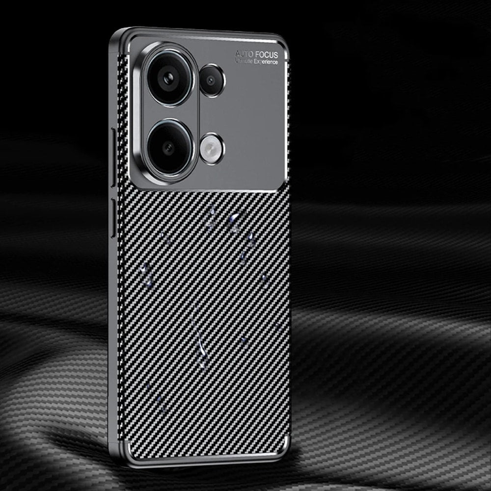 Techsuit – CarbonFiber pouzdro pro Xiaomi Redmi Note 13 4G – černé