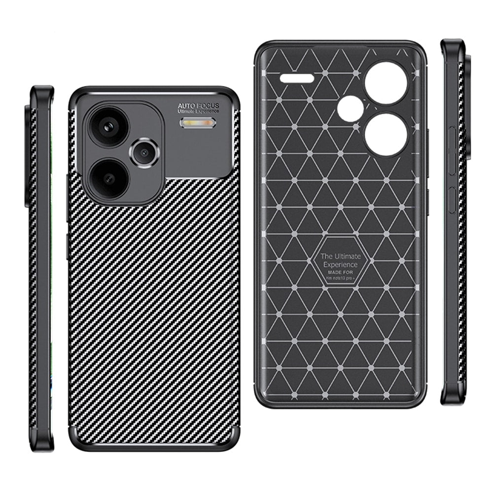 Techsuit – CarbonFiber maska za Xiaomi Redmi Note 13 Pro+ 5G – crna