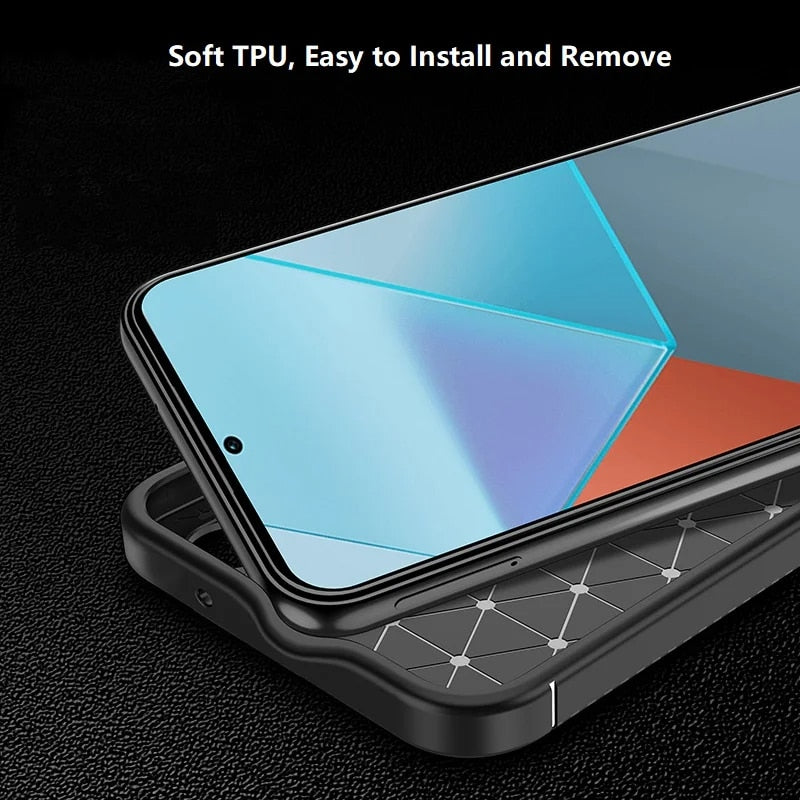 Techsuit – CarbonFiber pouzdro pro Xiaomi Poco X6 Pro – černé