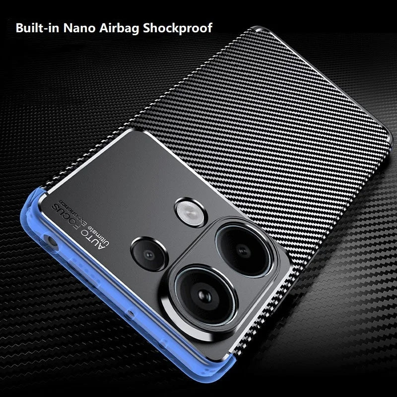Techsuit – CarbonFiber pouzdro pro Xiaomi Poco X6 Pro – černé