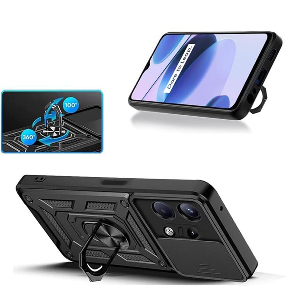 Techsuit – ochranný kryt série CamShield pro Motorola Edge 50 Pro – černý