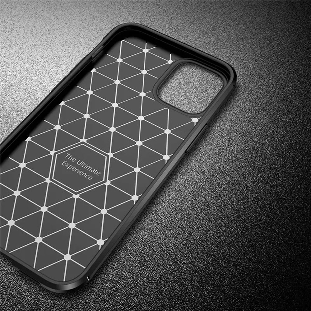 Techsuit – CarbonFiber pouzdro pro iPhone 11 – černé