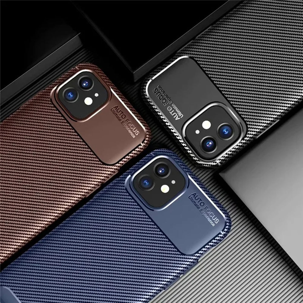 Techsuit – CarbonFiber pouzdro pro iPhone 11 – černé