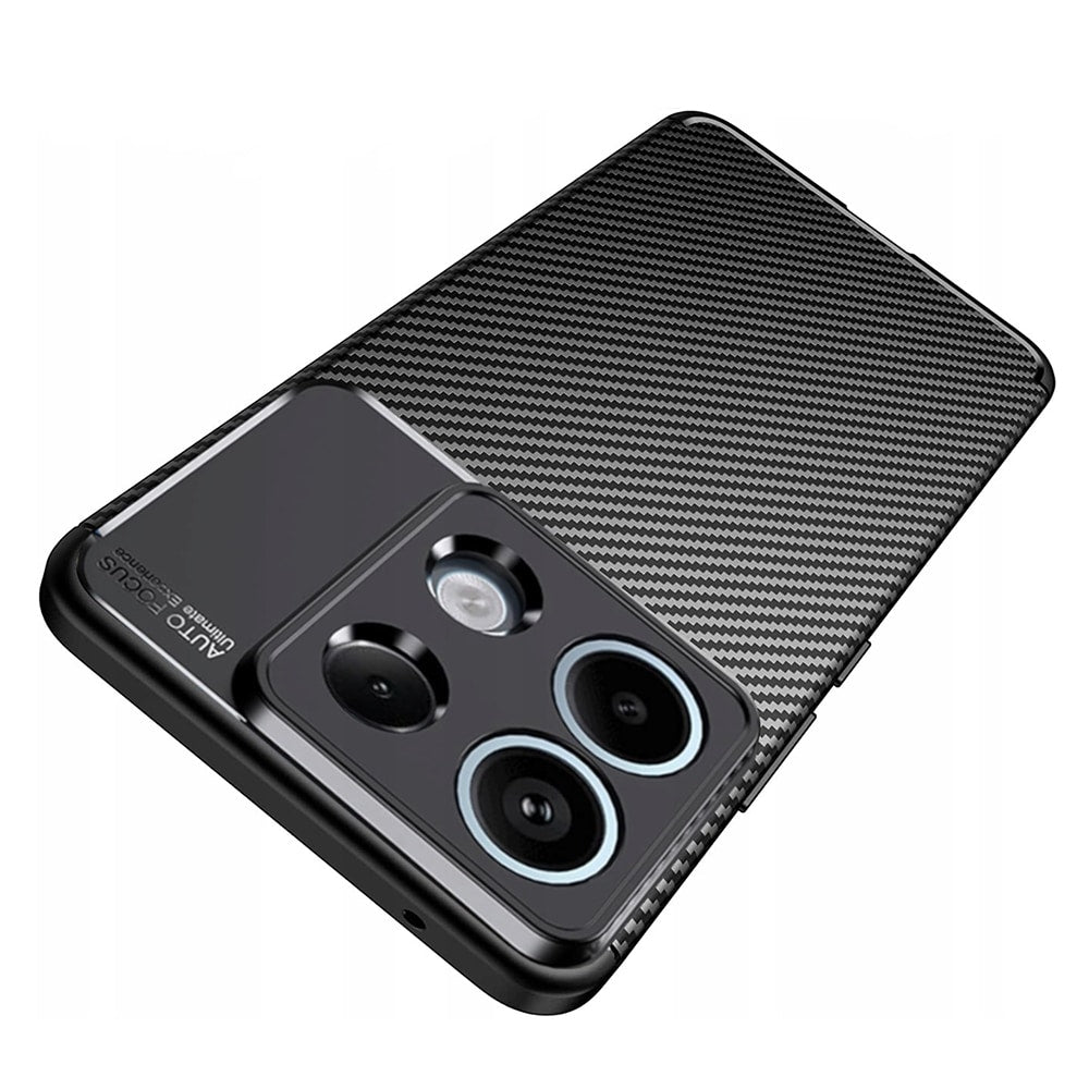 Techsuit – CarbonFiber pouzdro pro Xiaomi Redmi Note 13 Pro 5G / Poco X6 – černé