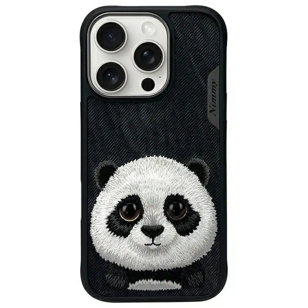 NIMMY BIG EYED PET 2.0 maskica s motivom pande za iPhone 16 Pro Max crna