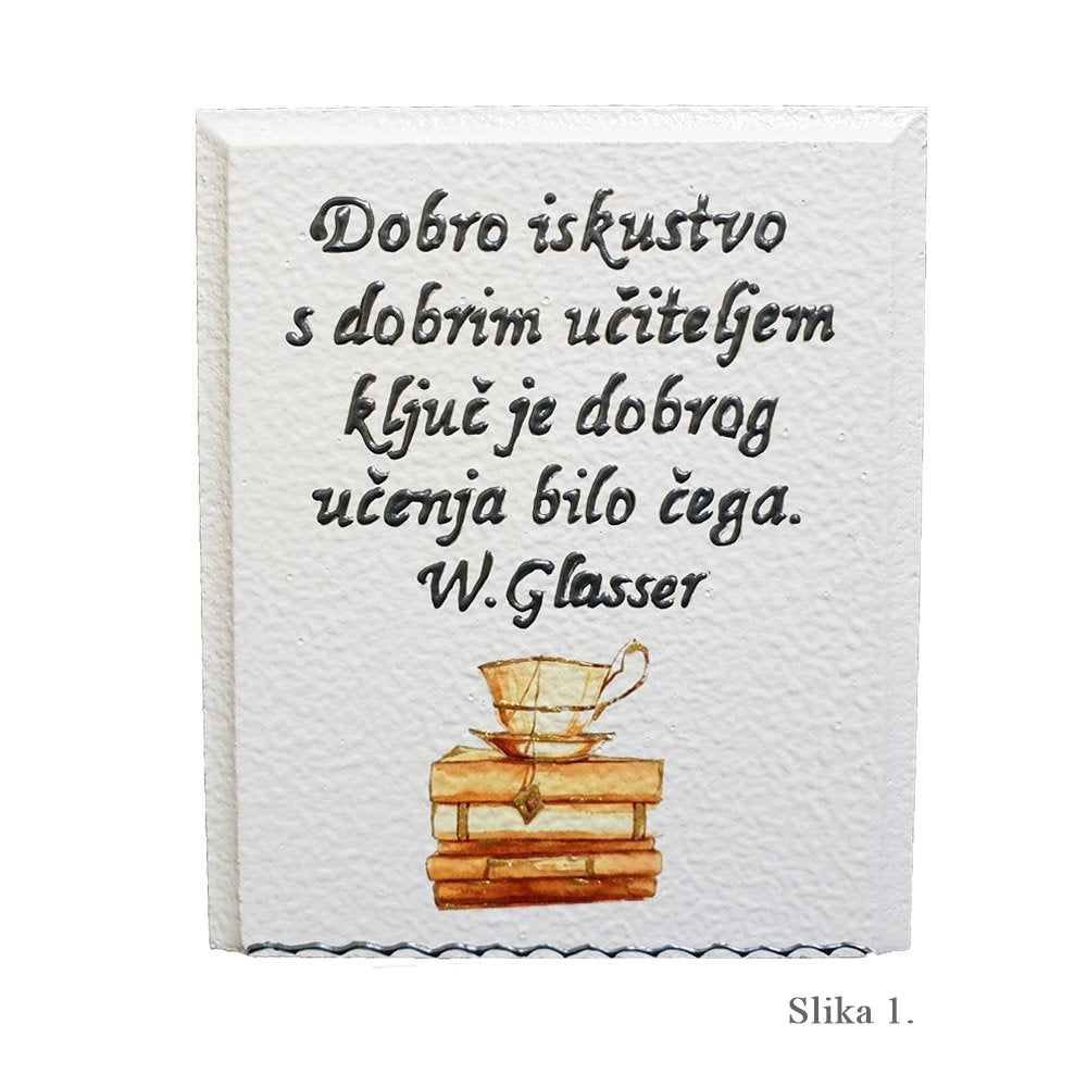 Unikatna samostojeća slika za učitelje – Zahvala koja traje