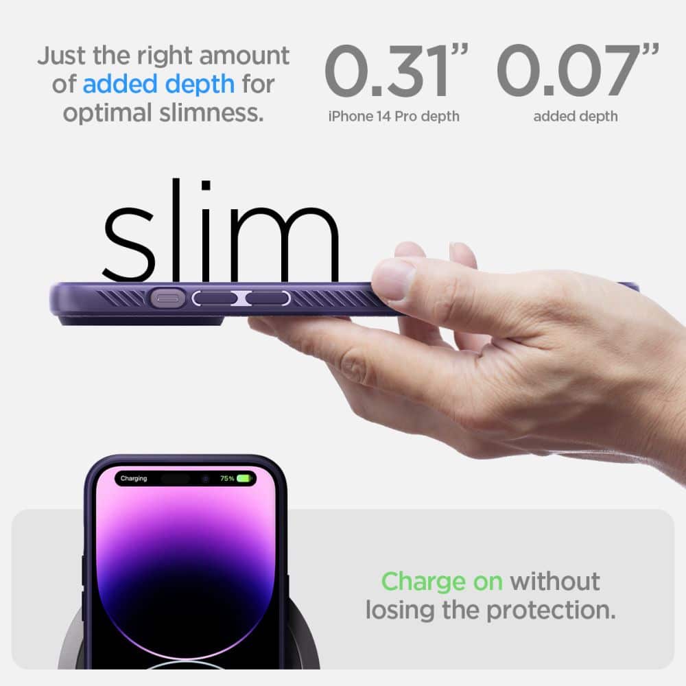 SPIGEN LIQUID AIR IPHONE 14 PRO TMAVĚ FIJALOVÝ