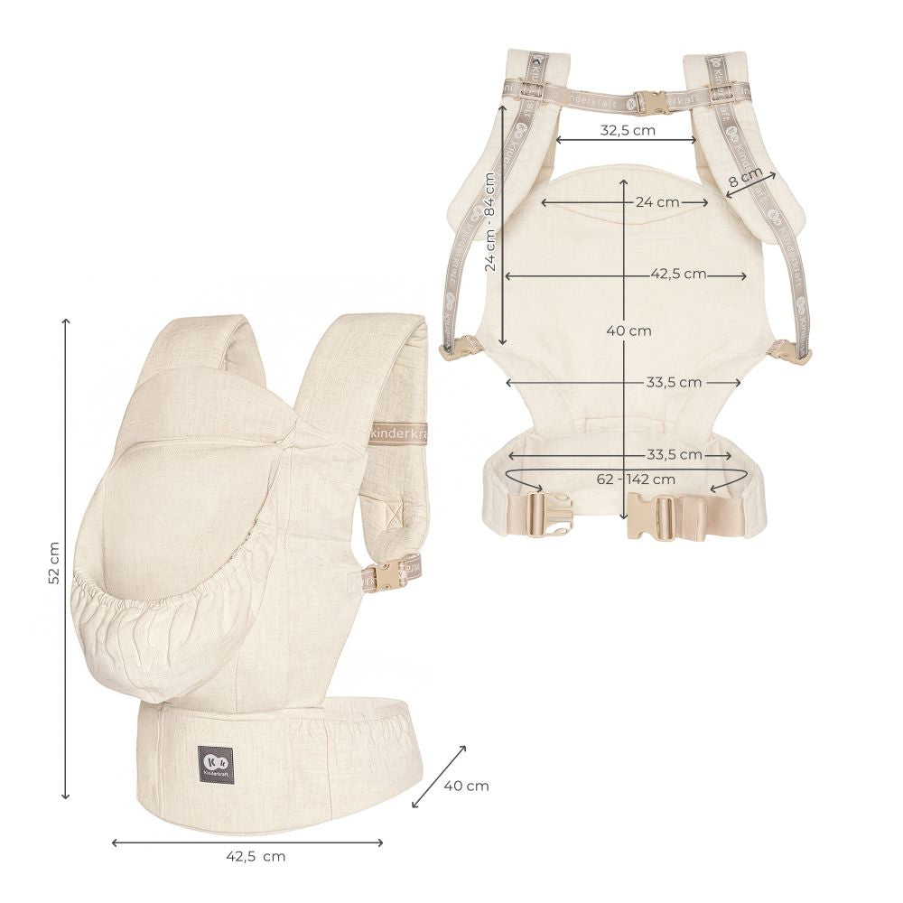 Kinderkraft nosiljka ELARA, Beige