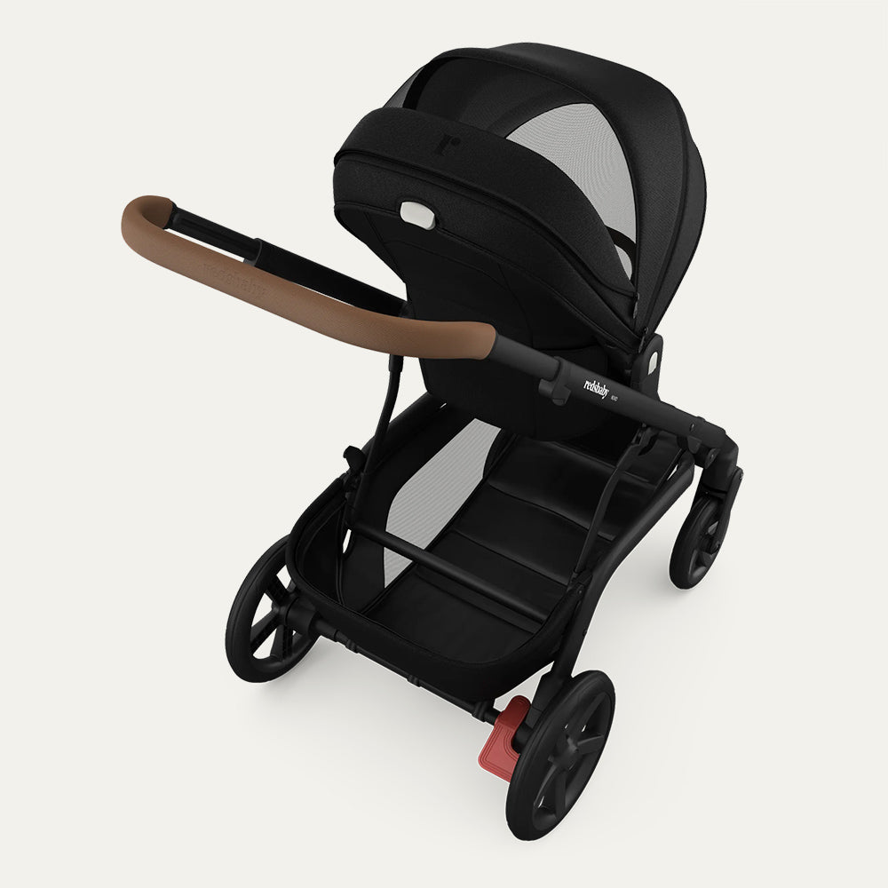 REDSBABY NUVO Twin dječja kolica 2u1 Black, Black B