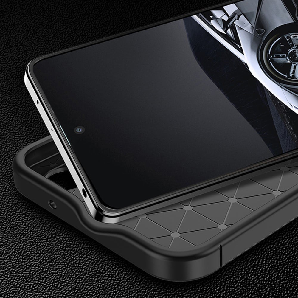 Techsuit – CarbonFiber pouzdro pro Xiaomi Redmi Note 12 5G / Poco X5 – černé