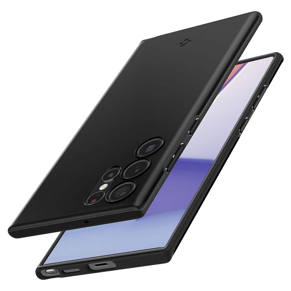 Spigen Thin Fit pro Samsung Galaxy S22 Ultra – černá