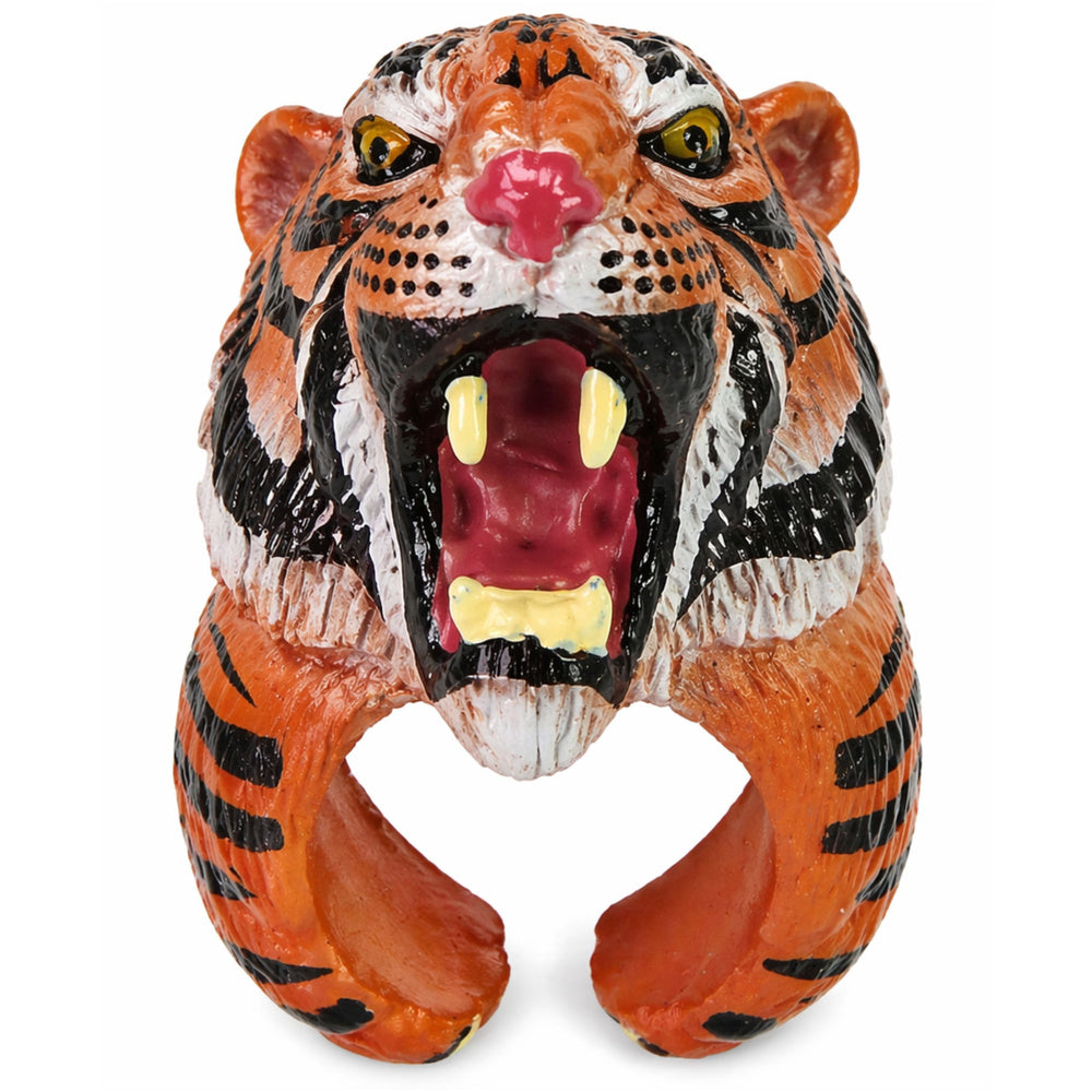 Ring on Hand Educational Animals Bengal Tiger
