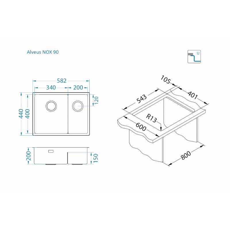 ALVEUS SUDOPER NOX 90 LIJEVI