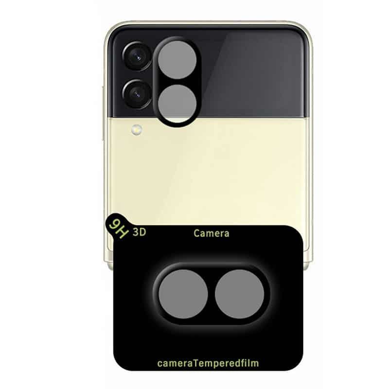 MOCOLO - Hedvábné HD PRO sklo pro kameru - Samsung Galaxy Z Flip 3 5G - černé