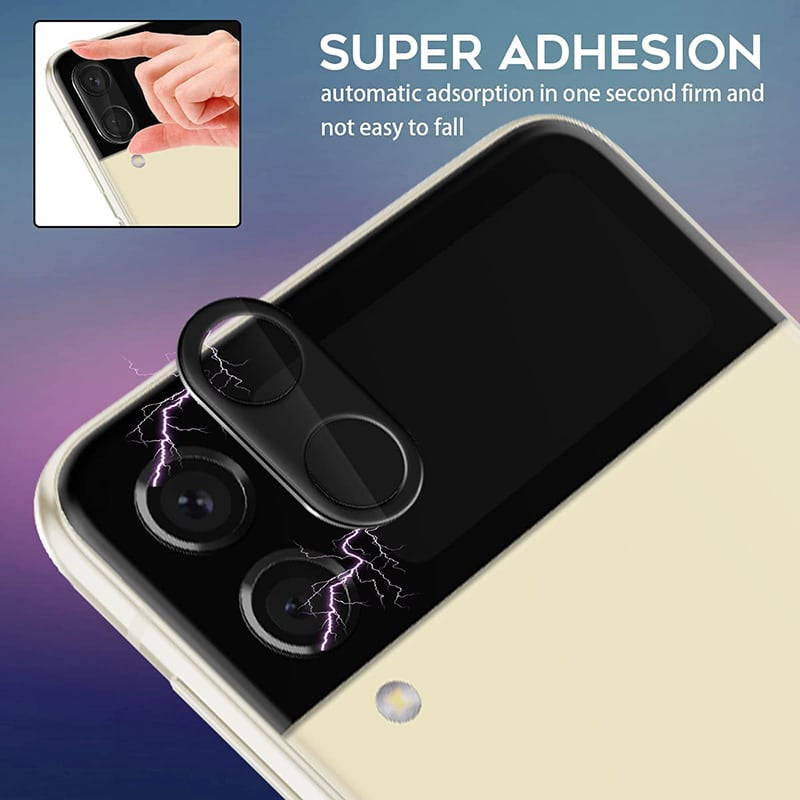 MOCOLO - Hedvábné HD PRO sklo pro kameru - Samsung Galaxy Z Flip 3 5G - černé