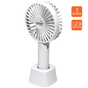 home Ventilator ručni / stolni, promjer 9 cm, Li-Ion 800mA - HF 9/WH