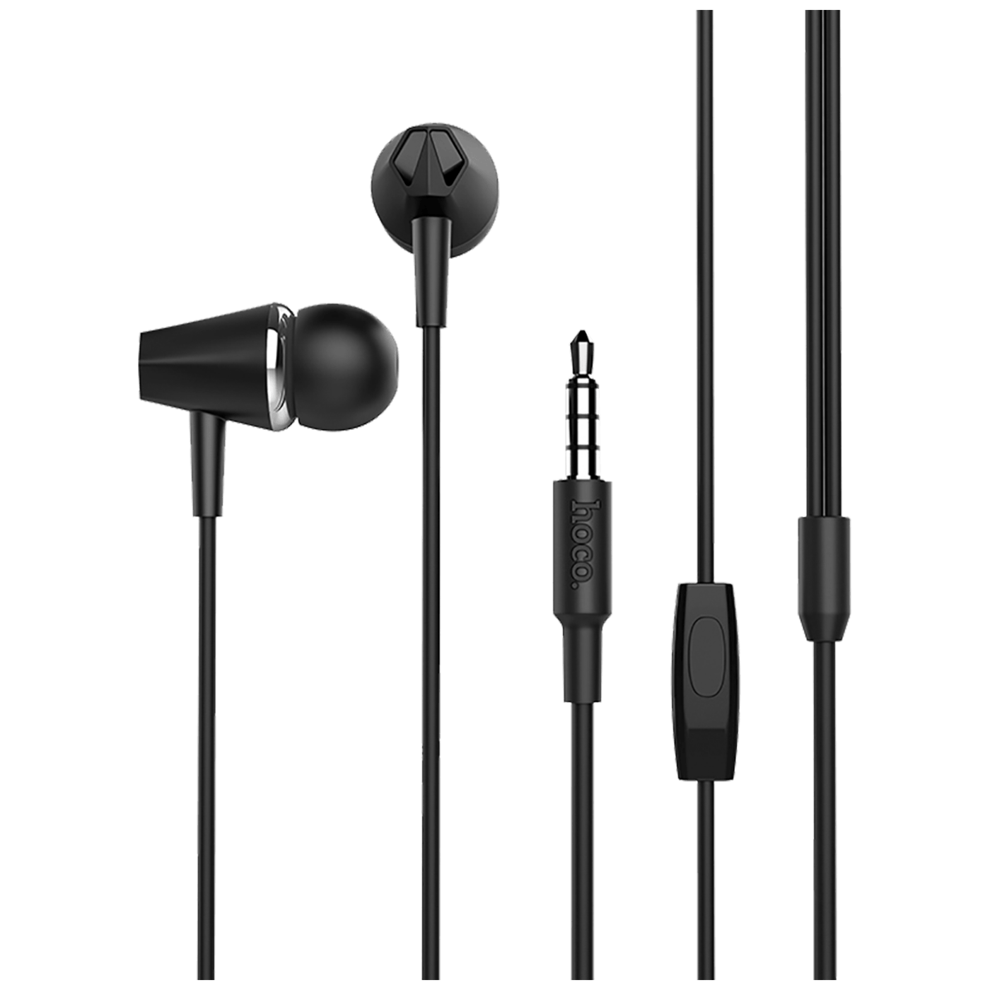 hoco. Slušalice sa mikrofonom, 3.5 mm, dužina kabela 1.2 met, crna - M55 Memory sound Black