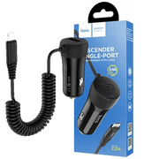 hoco. Auto punjač za Lightning kabelom, 1 x USB, 2.4 A max. - Z21A Ascender Lightning