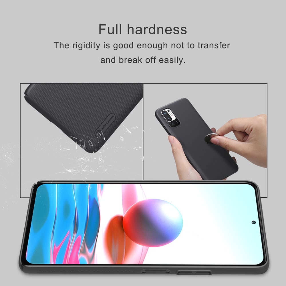 Nillkin - Super Frosted Shield - Xiaomi Redmi Note 10 5G / Poco M3 Pro 5G - černá