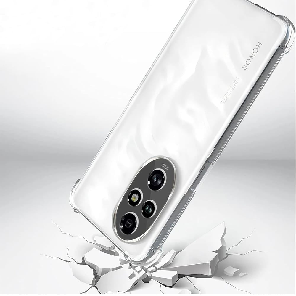 Techsuit Shockproof Clear Silicone průhledné nárazuvzdorné pouzdro pro Honor 200 Pro
