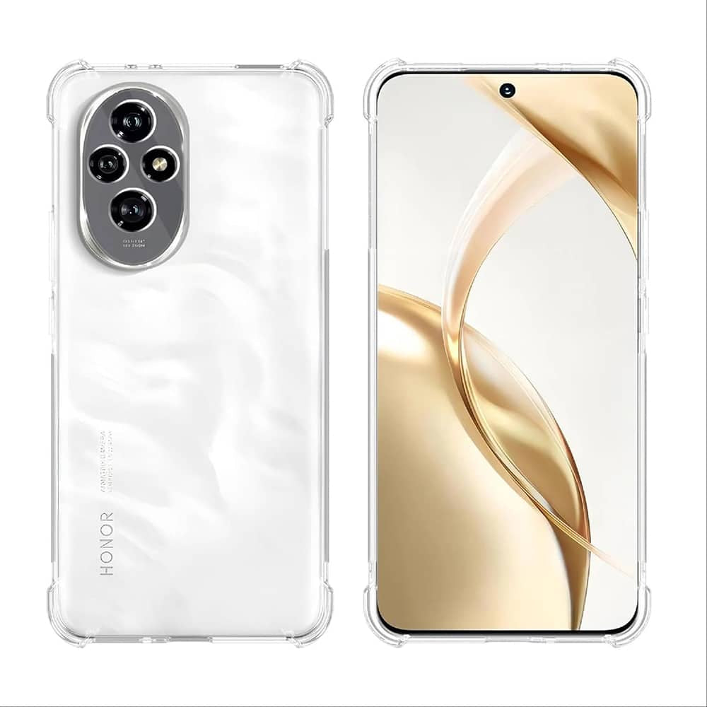 Techsuit Shockproof Clear Silicone průhledné nárazuvzdorné pouzdro pro Honor 200 Pro