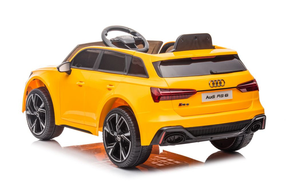 Licencirani auto na akumulator Audi RS6 - žuti