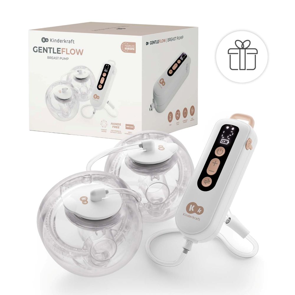 Kinderkraft Dvostruka električna izdajalica GENTLEFLOW, golden
