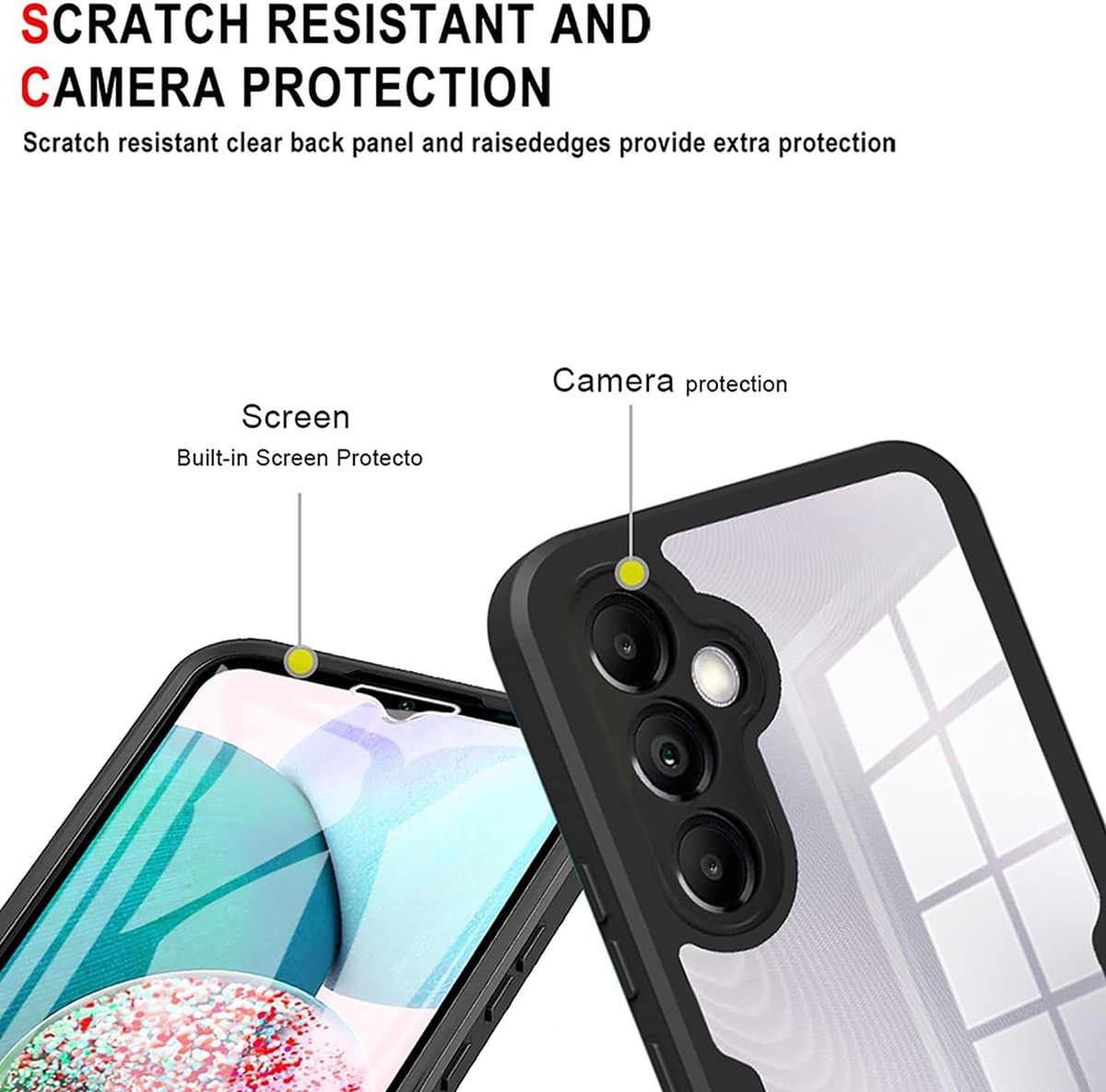 Techsuit – ColorVerse 360 Series oboustranný ochranný kryt pro Samsung Galaxy A14 4G / A14 5G – černá