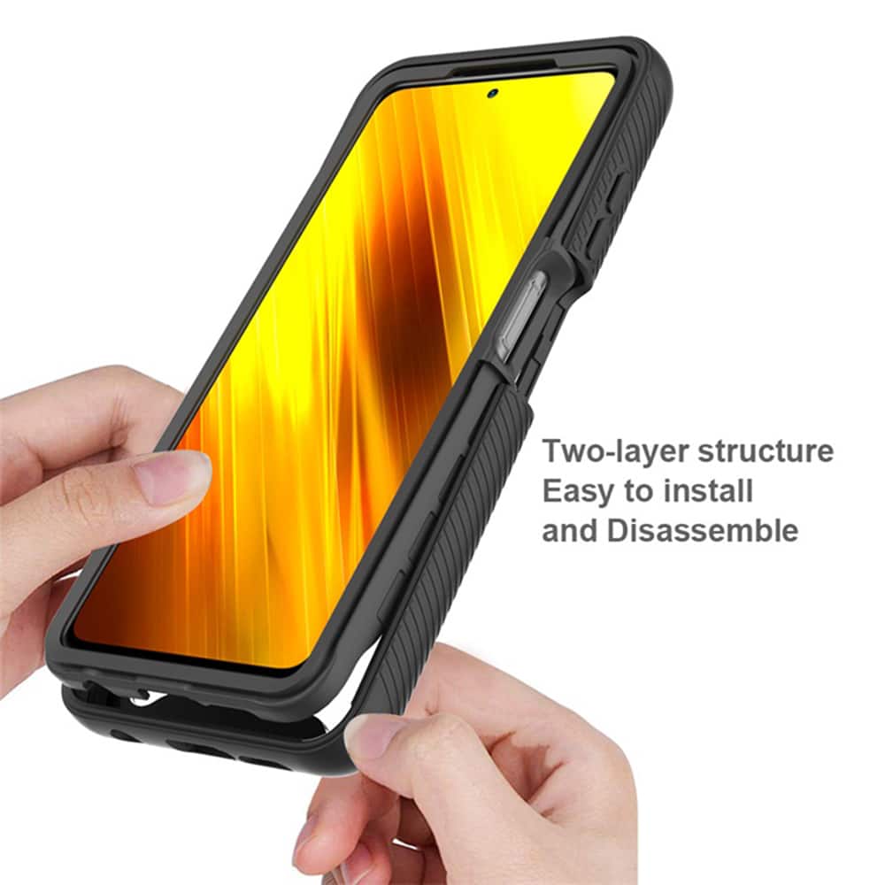 Techsuit - Defense360 Pro + Screen Protector - Xiaomi Poco X3 / Poco X3 NFC / Poco X3 Pro - černá