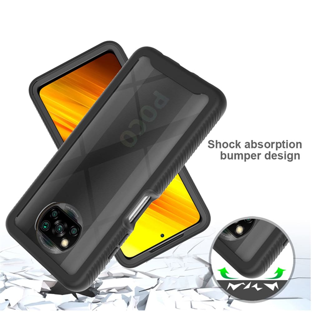 Techsuit - Defense360 Pro + Screen Protector - Xiaomi Poco X3 / Poco X3 NFC / Poco X3 Pro - černá