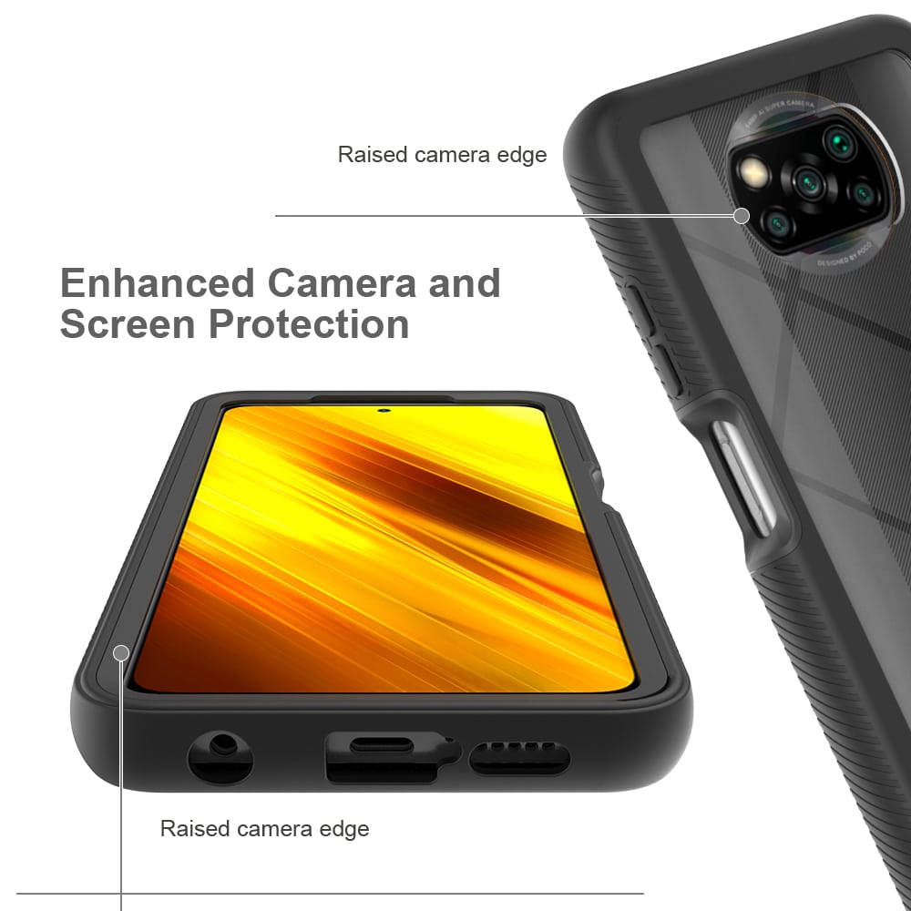 Techsuit - Defense360 Pro + Screen Protector - Xiaomi Poco X3 / Poco X3 NFC / Poco X3 Pro - černá
