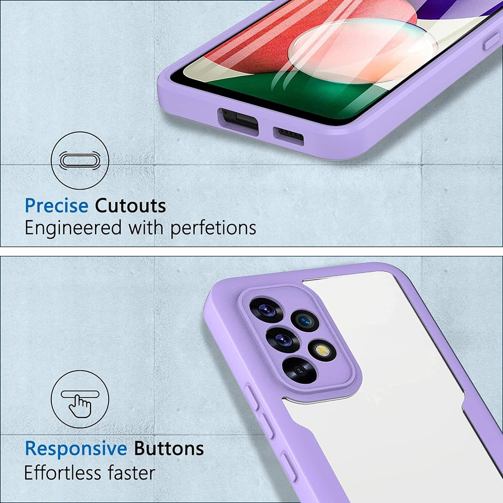 Techsuit – ColorVerse 360 Series oboustranný ochranný kryt pro Samsung Galaxy A52 4G / A52 5G / A52s 5G – černý