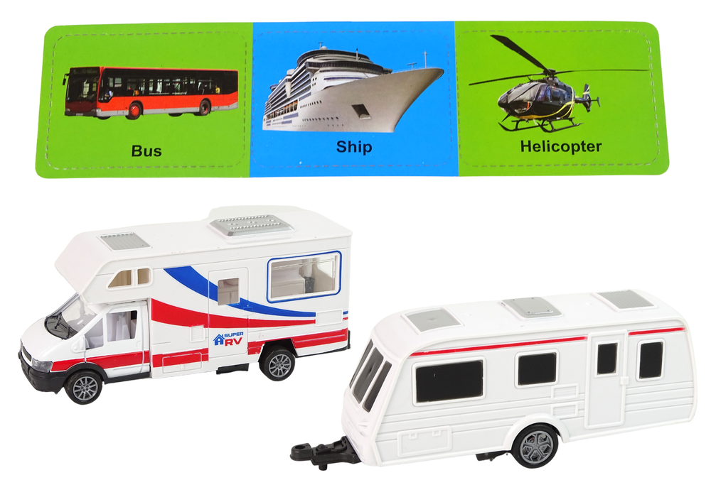 Set za igru kamper + karavan - bijeli