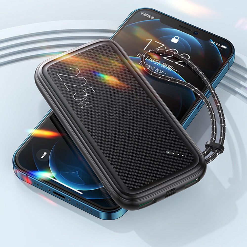USAMS - Powerbanka PB56 (US-CD151) - duální USB, rychlé nabíjení 3.0, PD 3.0, 10000mAh - černá