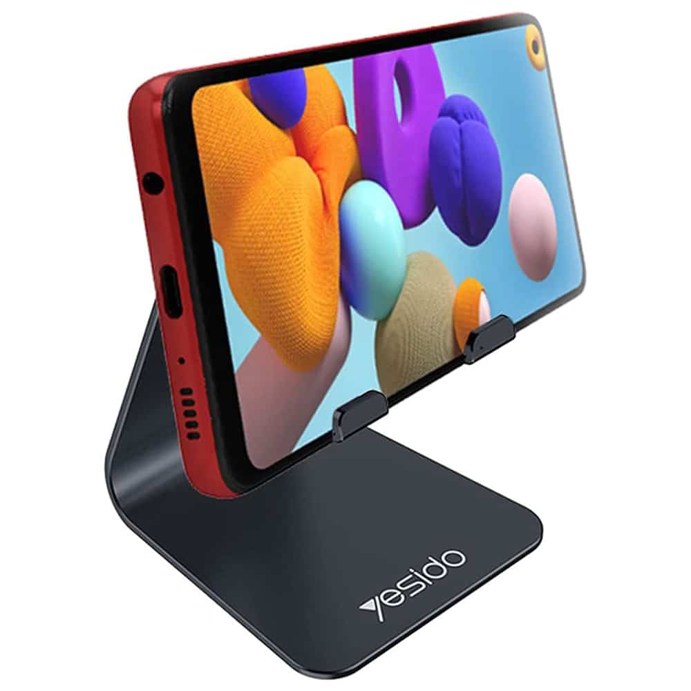 Yesido - Stolní držák (C96) - Možnost složení pro telefon, tablet - černý