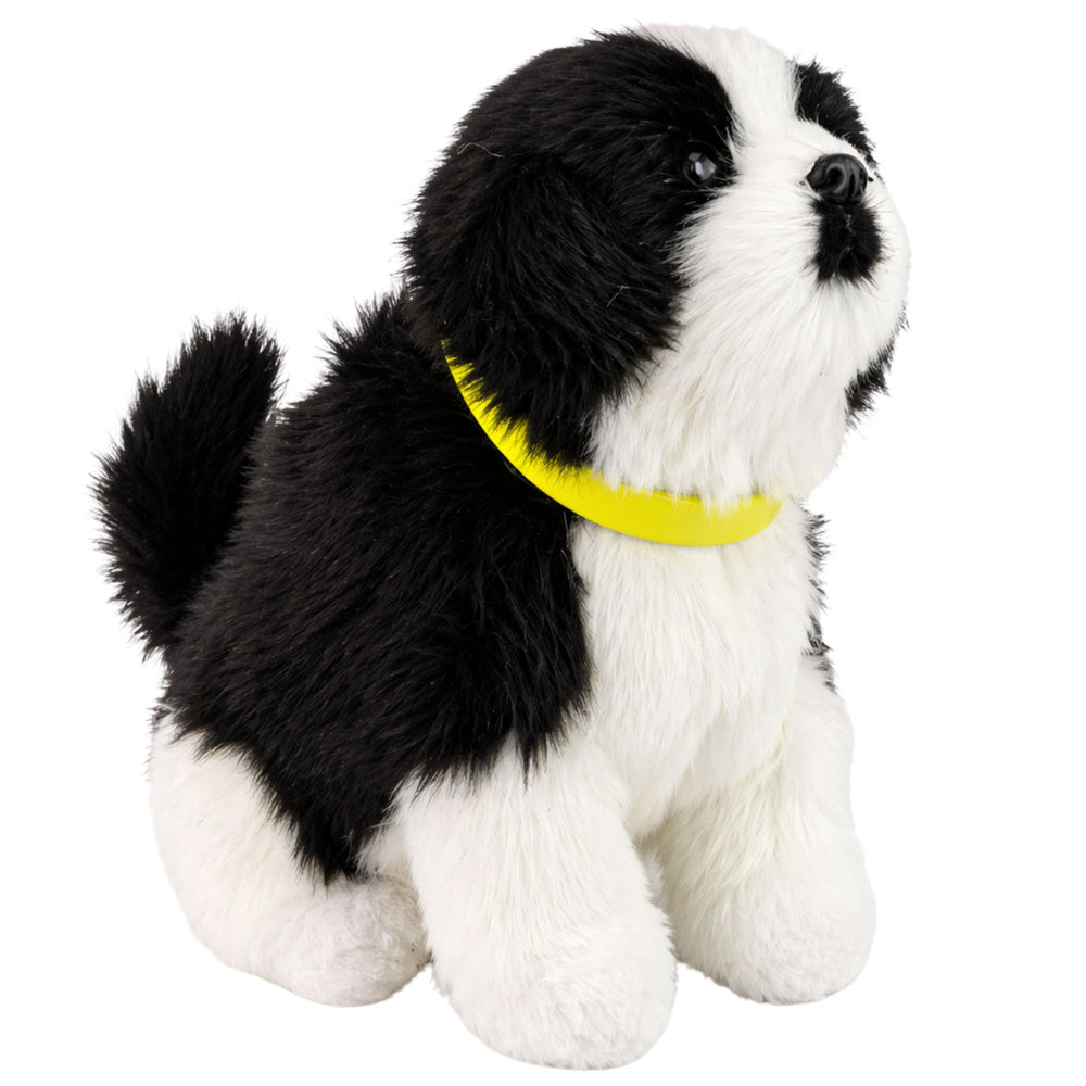 Interactive Plush Dog Soft fur Border Collie breed