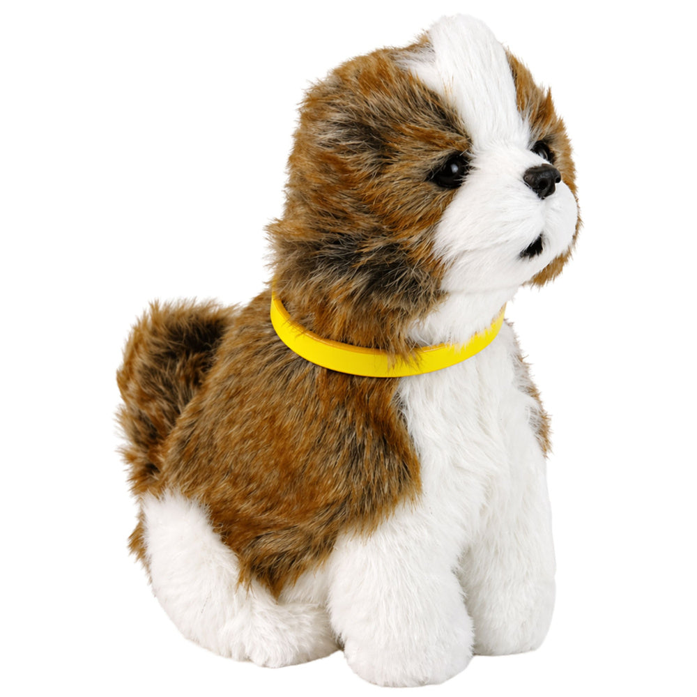 Interactive Plush Dog Soft fur Shitzu breed