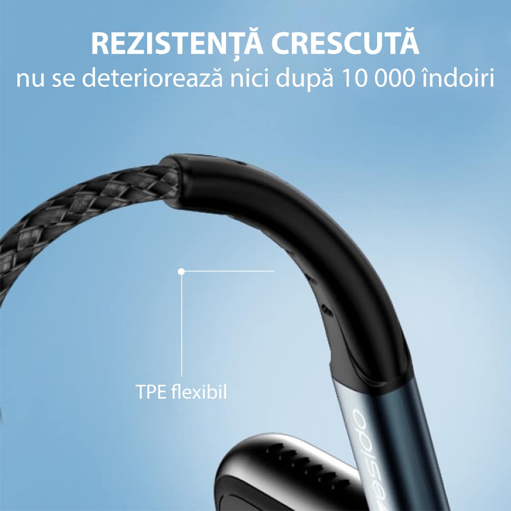 Yesido - Datový kabel (CA-62) - USB na Lightning, 2,4 A, 1,2 m - černý