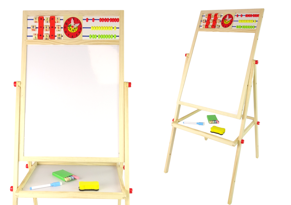 Drvena edukativna dvostrana ploča Magnetic + pribor