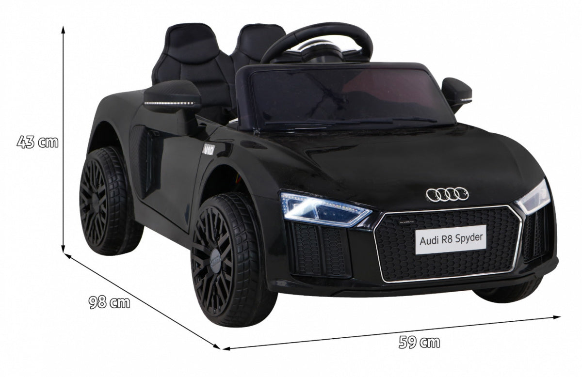 Licencirani auto na akumulator Audi R8 - Crni