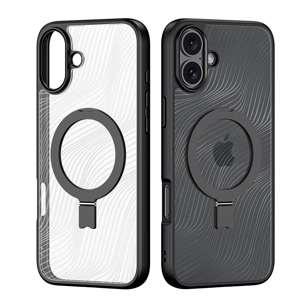 Dux Ducis Aimo Mag kryt s MagSafe a stojánkem pro iPhone 16 Plus - černý