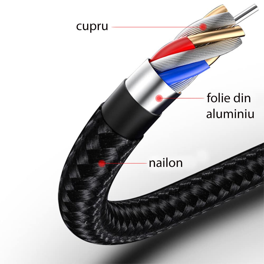 Yesido - Datový kabel (CA-56) - Type-C na Lightning, 18W, 2.4A, 1.2m - černý