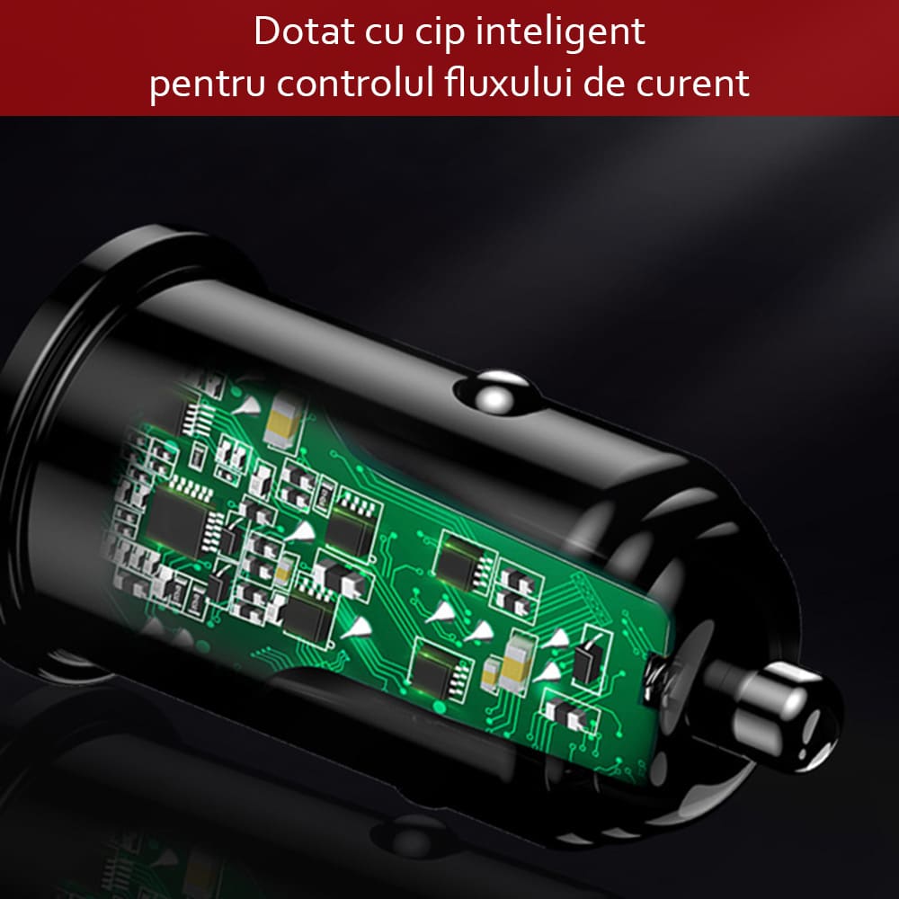 Yesido - autonabíječka (Y38) - USB, QC3.0, FCP, AFC, 20W, 4A - černá