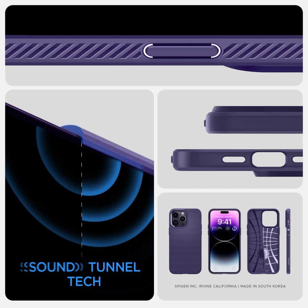 SPIGEN LIQUID AIR IPHONE 14 PRO TMAVĚ FIJALOVÝ