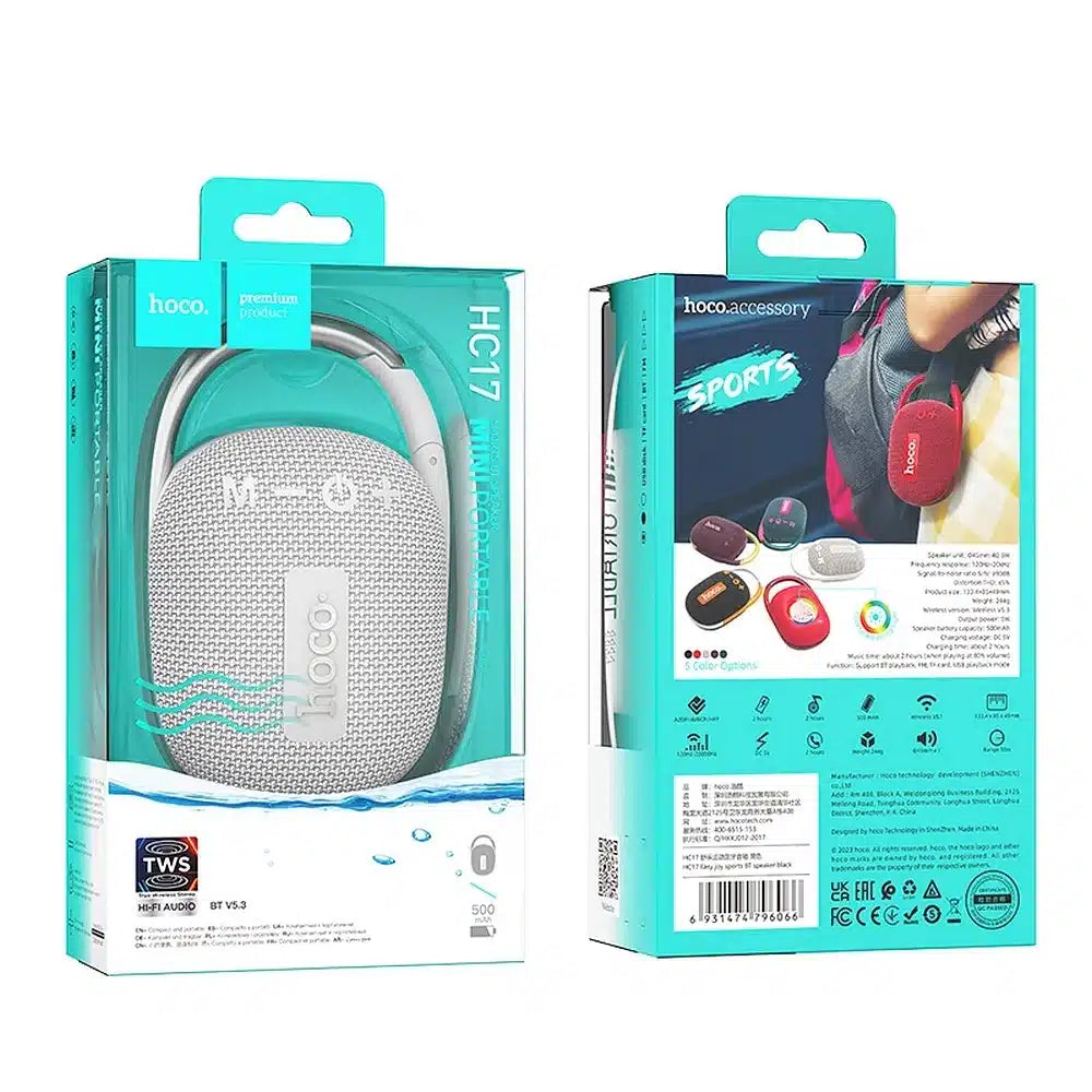 Bluetooth reproduktor HOCO HC17 Easy Joys šedý
