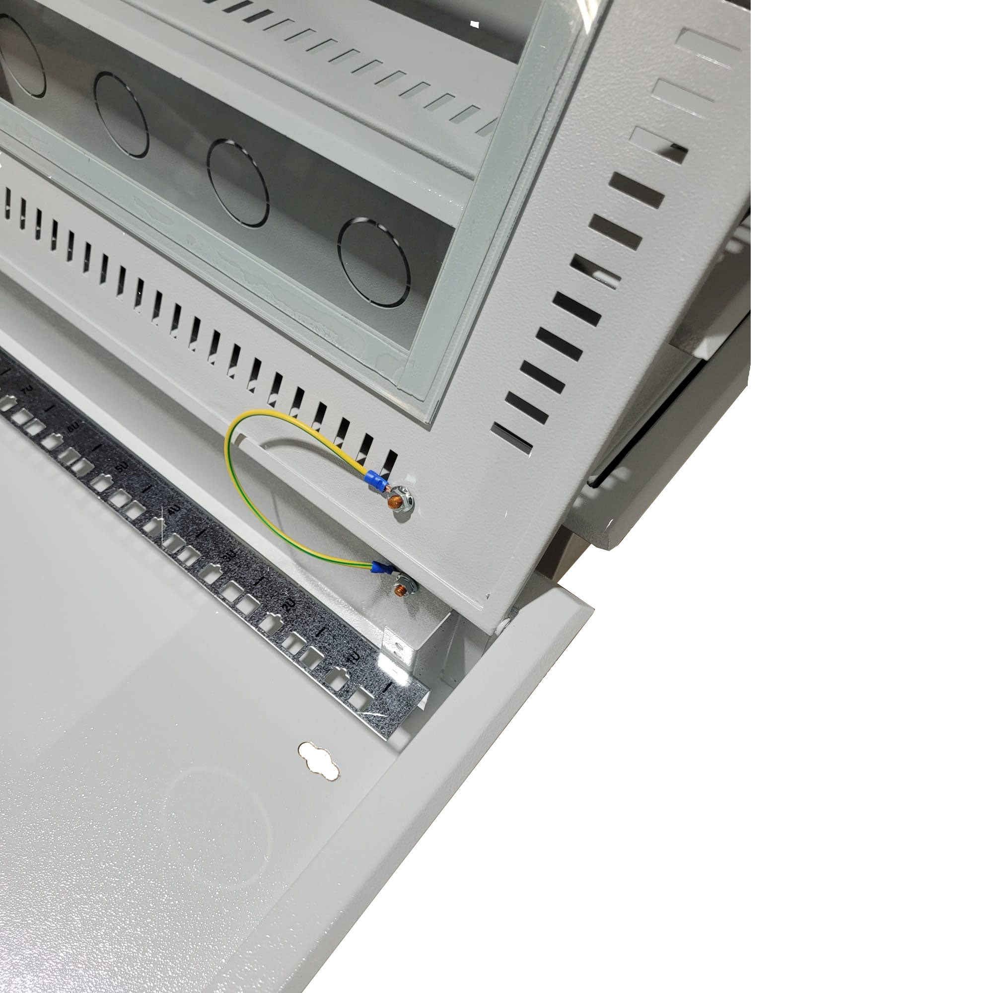 Nástěnná komunikační podomítková skříň 12U FTTH 600x120mm
