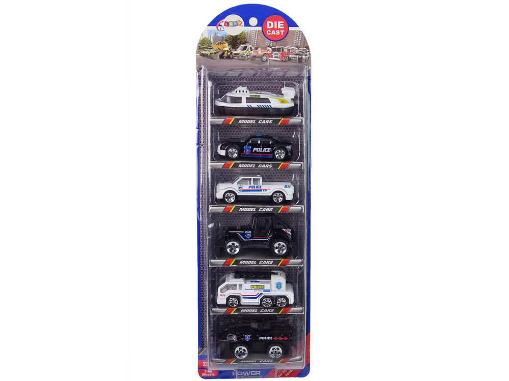 Set policijskih vozla za igru Resorak 1:64 - 6u1
